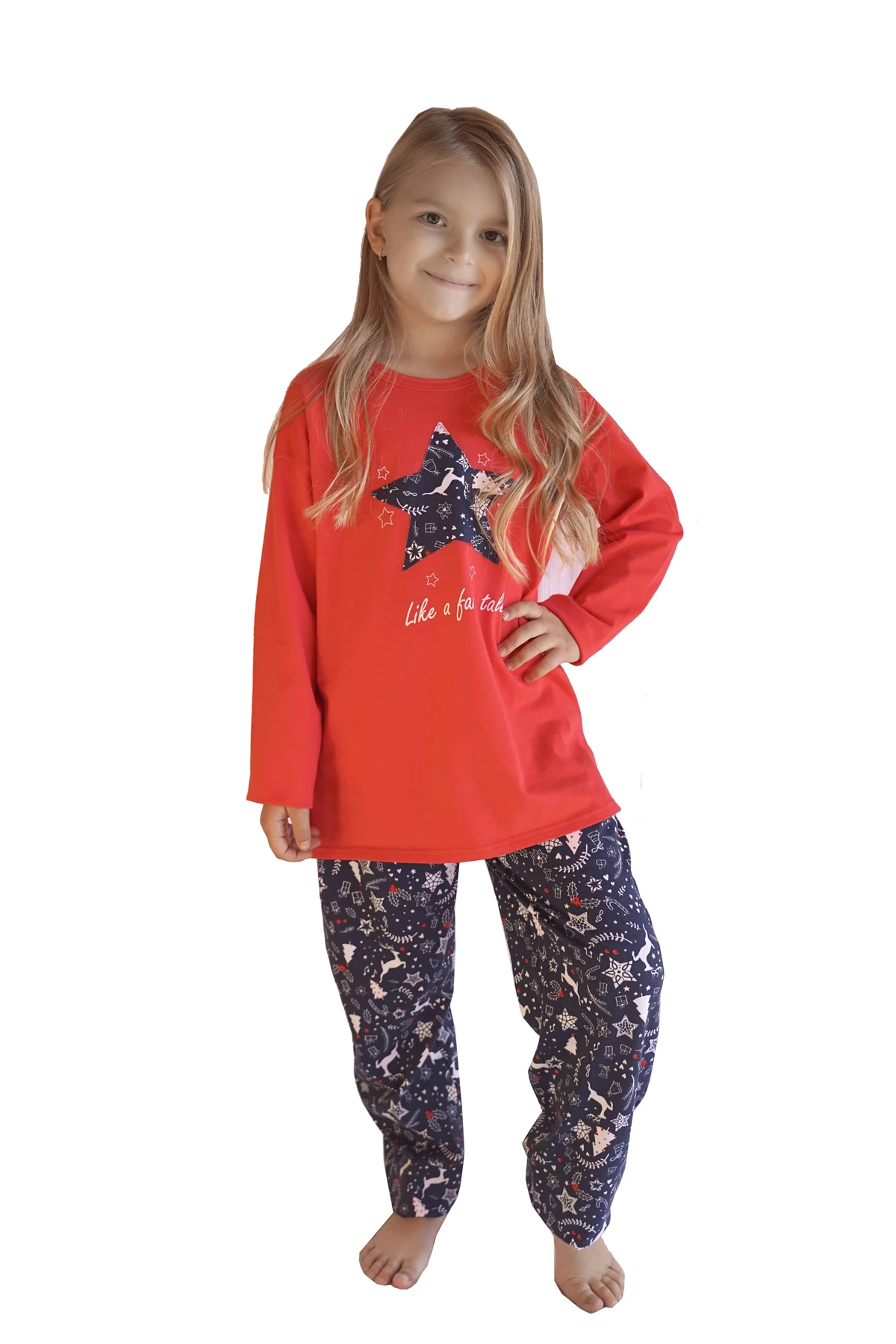 Pijama pentru fetite-Imprimat-4/5 ani
