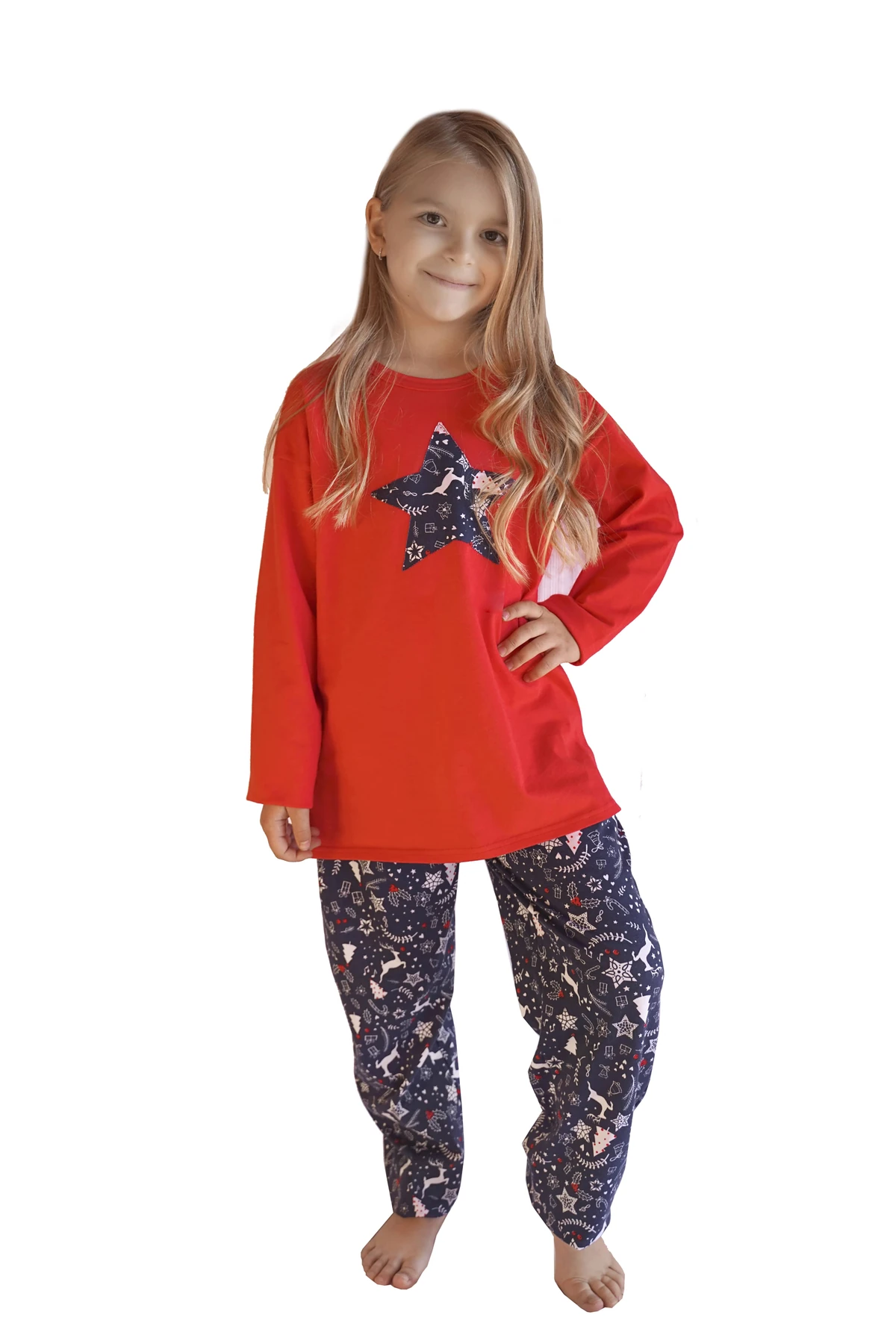 Pijama pentru fetite-Imprimat-4/5 ani